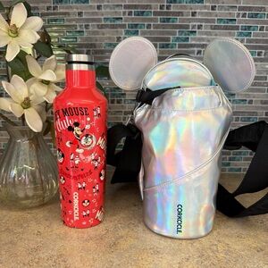 Disney Corkcicle Water Bottle and Bag